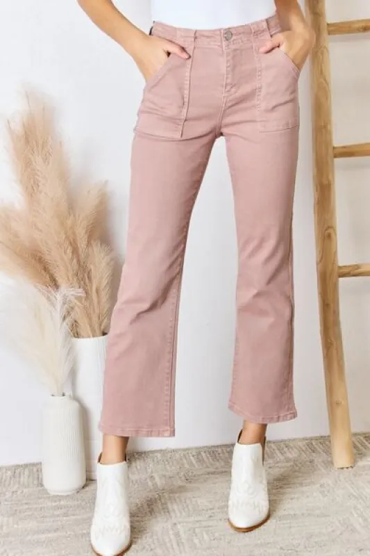 RISEN Full Size High Rise Ankle Flare Jeans sold by Charming Charlie