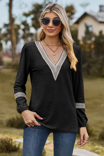 V-Neck Long Sleeve T-Shirt sold by Charming Charlie