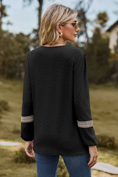 V-Neck Long Sleeve T-Shirt sold by Charming Charlie product image thumbnail 2
