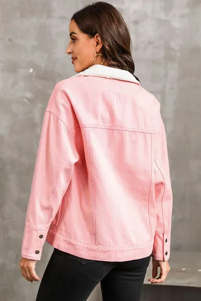 Snap Down Dropped Shoulder Denim Jacket sold by Charming Charlie product image thumbnail 2