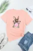 Rabbit Round Neck Short Sleeve T-Shirt sold by Charming Charlie