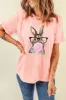 Rabbit Round Neck Short Sleeve T-Shirt sold by Charming Charlie