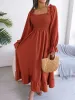 Smocked Square Neck Flounce Sleeve Dress sold by Charming Charlie
