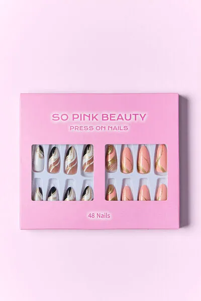 SO PINK BEAUTY Press On Nails 2 Packs sold by Charming Charlie product image thumbnail 2