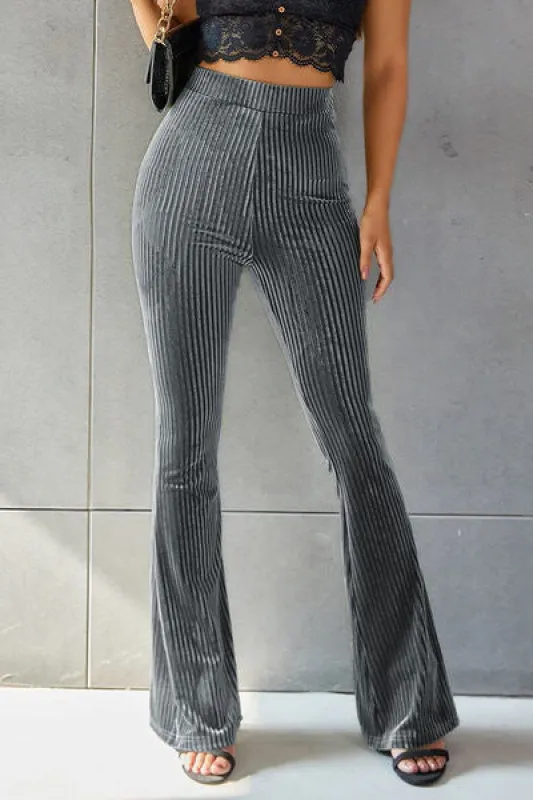 Ribbed High Waist Flare Pants sold by Charming Charlie