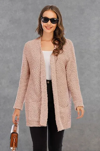 Pocketed Open Front Long Sleeve Cardigan sold by Charming Charlie product image thumbnail 4