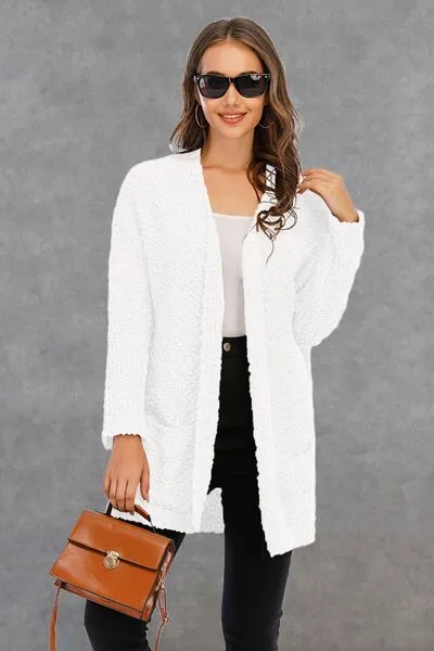 Pocketed Open Front Long Sleeve Cardigan sold by Charming Charlie product image thumbnail 2