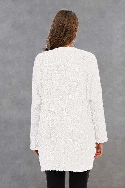 Pocketed Open Front Long Sleeve Cardigan sold by Charming Charlie product image thumbnail 3