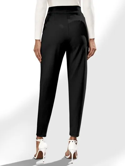 High Waist Straight Pants with Pockets sold by Charming Charlie product image thumbnail 2