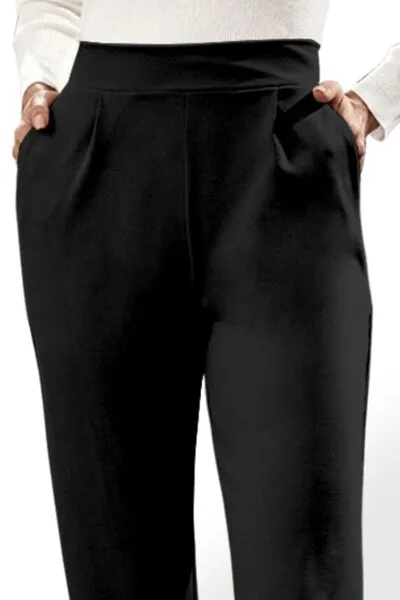High Waist Straight Pants with Pockets sold by Charming Charlie product image thumbnail 3