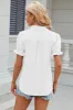 Eyelet Johnny Collar Short Sleeve Blouse sold by Charming Charlie