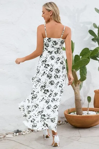 High-Low Tie Waist Printed Cami Dress sold by Charming Charlie product image thumbnail 4