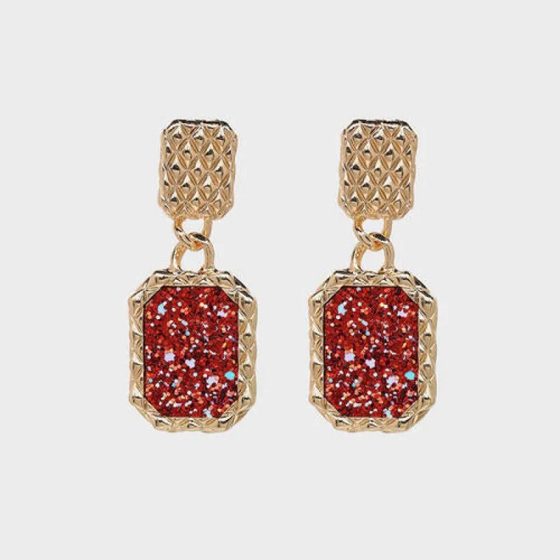 Geometric Alloy Dangle Earrings sold by Charming Charlie