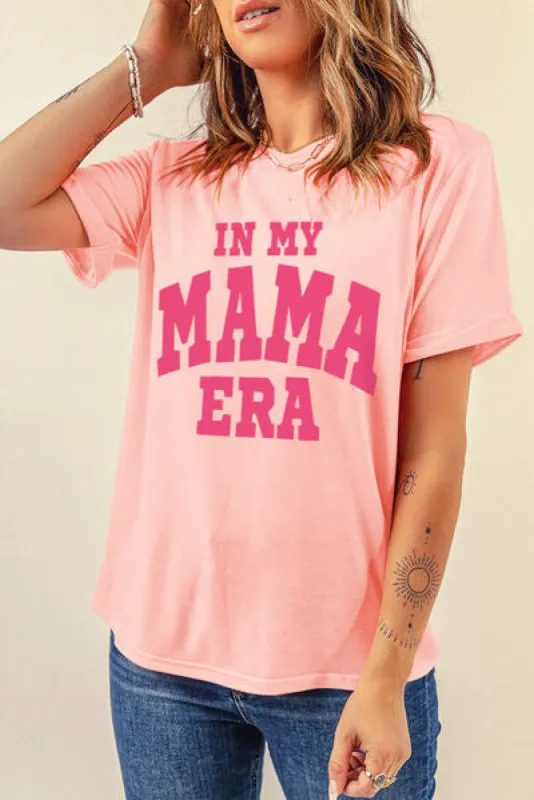 IN MY MAMA ERA Round Neck T-Shirt sold by Charming Charlie
