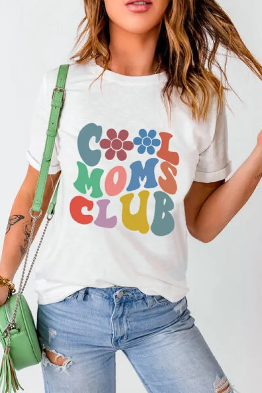 COOL MOMS CLUB Round Neck Short Sleeve T-Shirt sold by Charming Charlie