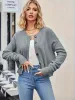 Button Up Dropped Shoulder Cardigan sold by Charming Charlie