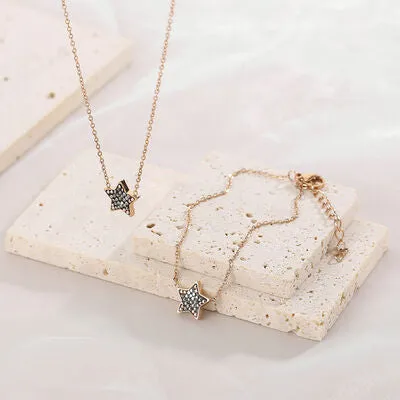 Star Necklace, Bracelet and Stud Earrings Jewelry Set sold by Charming Charlie product image thumbnail 5