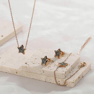 Star Necklace, Bracelet and Stud Earrings Jewelry Set sold by Charming Charlie product image thumbnail 2