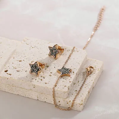 Star Necklace, Bracelet and Stud Earrings Jewelry Set sold by Charming Charlie product image thumbnail 4