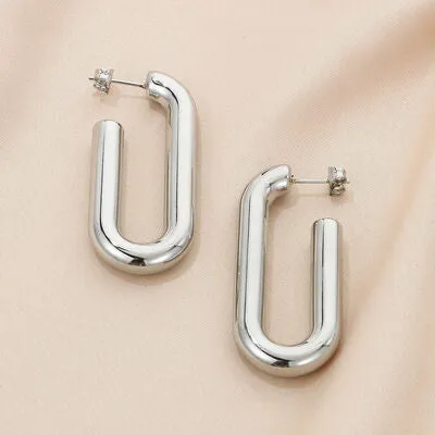 Stainless Steel Hinged Hoop Earrings sold by Charming Charlie product image thumbnail 4