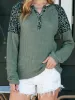 Leopard Notched Raglan Sleeve Knit Top sold by Charming Charlie