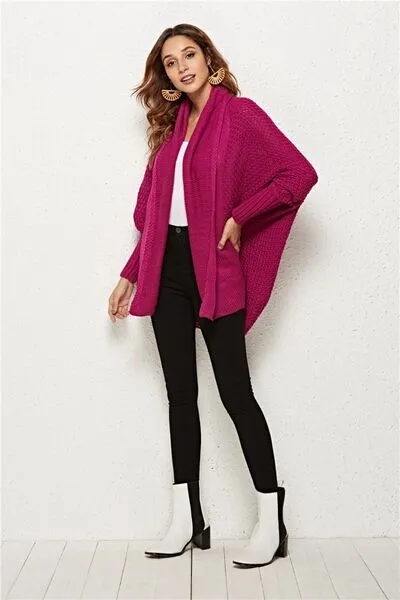 Open Front Batwing Sleeve Cardigan sold by Charming Charlie product image thumbnail 4