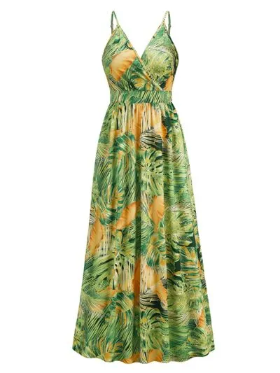 Printed Surplice Spaghetti Strap Dress sold by Charming Charlie product image thumbnail 4