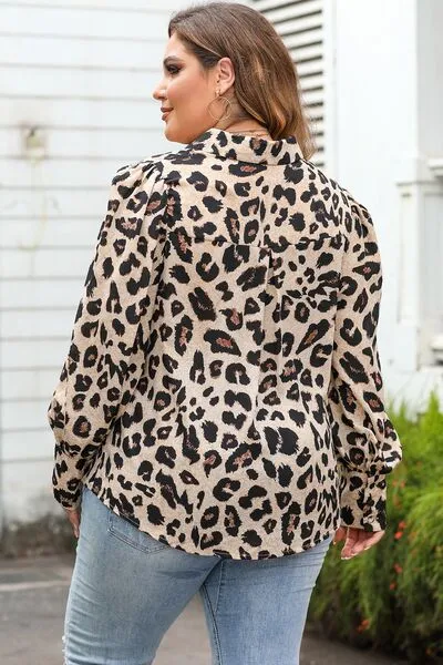 Plus Size Printed Long Sleeve Shirt sold by Charming Charlie product image thumbnail 4