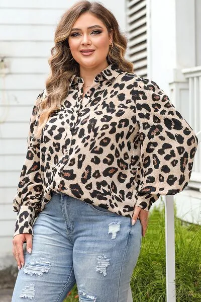 Plus Size Printed Long Sleeve Shirt sold by Charming Charlie product image thumbnail 2