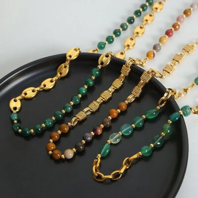 Beaded Titanium Steel Necklace sold by Charming Charlie