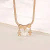 Synthetic Pearl Stainless Steel Necklace sold by Charming Charlie