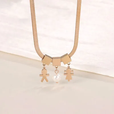 Synthetic Pearl Stainless Steel Necklace sold by Charming Charlie product image thumbnail 5