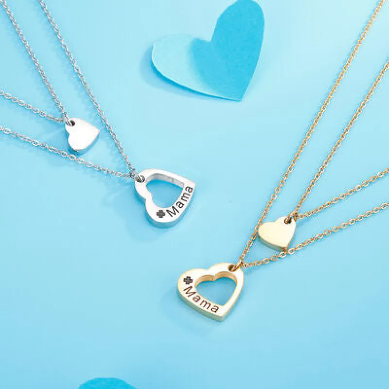 Stainless Steel Cutout Heart Double-Layered Necklace sold by Charming Charlie