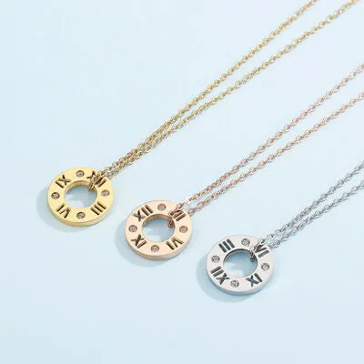 Stainless Steel Pierced Rhinestone Pendant Necklace sold by Charming Charlie product image thumbnail 5