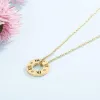 Stainless Steel Pierced Rhinestone Pendant Necklace sold by Charming Charlie
