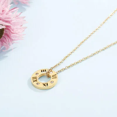 Stainless Steel Pierced Rhinestone Pendant Necklace sold by Charming Charlie product image thumbnail 2