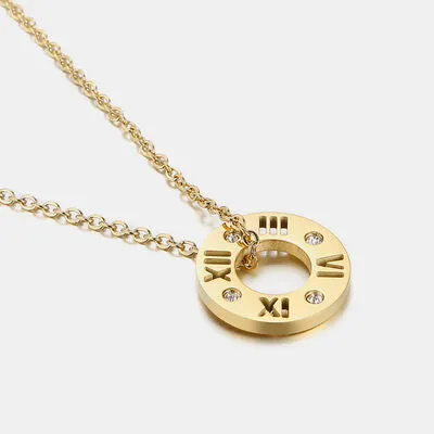 Stainless Steel Pierced Rhinestone Pendant Necklace sold by Charming Charlie product image thumbnail 3