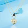 Stainless Steel Double-Layered Heart Pendant Necklace sold by Charming Charlie