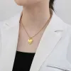 Stainless Steel Heart Pendant Necklace sold by Charming Charlie