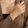 Inlaid Zircon Stainless Steel Heart Bracelet sold by Charming Charlie