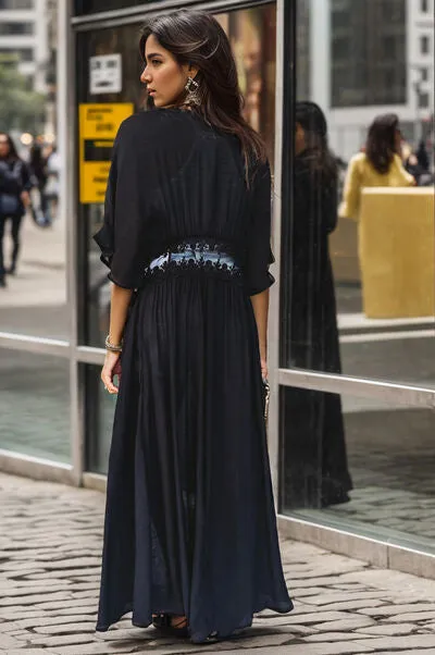 Lace Detail Half Sleeve Open Front Cardigan sold by Charming Charlie product image thumbnail 2