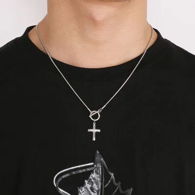 Cross Pendant Stainless Steel Necklace sold by Charming Charlie product image thumbnail 5