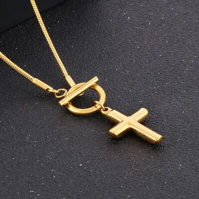 Cross Pendant Stainless Steel Necklace sold by Charming Charlie