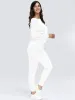 Boat Neck Dropped Shoulder Top and Pants Set sold by Charming Charlie