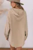 Plaid Waffle-Knit Drawstring Hooded Jacket sold by Charming Charlie