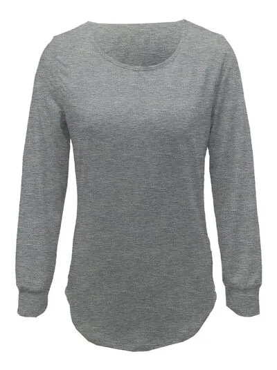 Round Neck Long Sleeve T-Shirt sold by Charming Charlie product image thumbnail 3