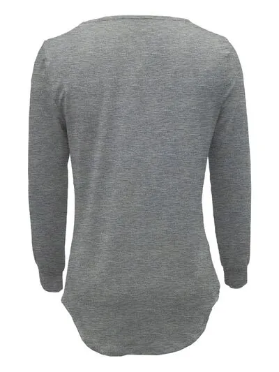 Round Neck Long Sleeve T-Shirt sold by Charming Charlie product image thumbnail 4