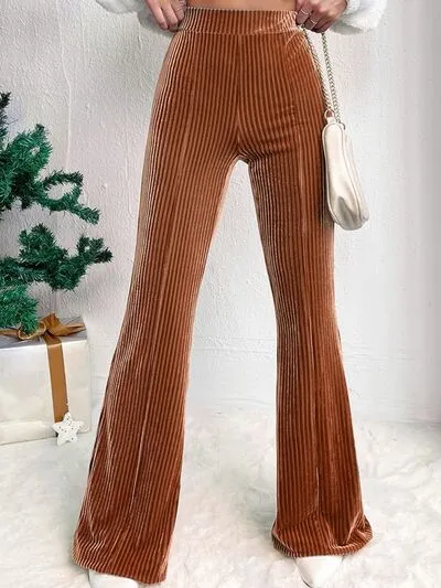 Ribbed High Waist Bootcut Pants sold by Charming Charlie