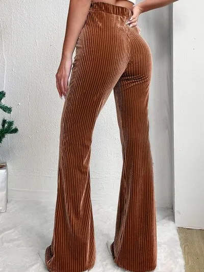 Ribbed High Waist Bootcut Pants sold by Charming Charlie product image thumbnail 2