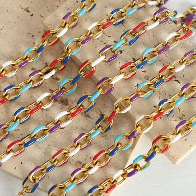 18K Gold-Plated Titanium Steel Necklace sold by Charming Charlie product image thumbnail 3
